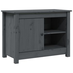 vidaXL TV skapītis, pelēks, 70x36,5x52 cm, priedes masīvkoks