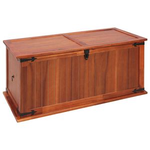 vidaXL mantu lāde, 79x34x32 cm, akācijas masīvkoks