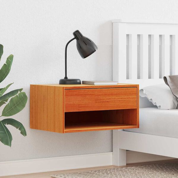 vidaXL Naktsgaldiņ&scaron; ar atvilktni 2 pcs Vaks brūns 50 x 32,5 x 24 cm