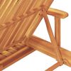 vidaXL Sauļo&scaron;anās krēsls Pelēkbrūna 200 x 67 x 84cm Akācijas masīvkoks