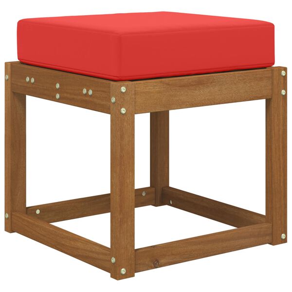 vidaXL Āra sēdvietu spilvens Sarkana 40 x 40 x 8 cm 100% poliesters