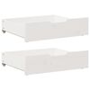 vidaXL gultas atvilktnes, 2 gab., baltas, 75x55x17 cm, priedes koks