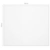 vidaXL galda aizsargsegums, caurspīdīgs, 90x90 cm, 1,6 mm, PVC