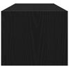 vidaXL TV skapis, melns ozola 100x31x25,5 cm inženierijas koks