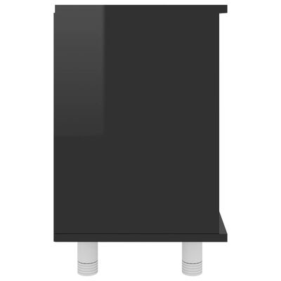vidaXL vannasistabas skapītis, melns, 60x32x53,5 cm, skaidu plāksne