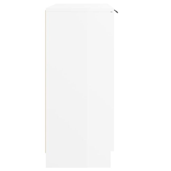 vidaXL kumode, spīdīgi balta, 60x30x70 cm, inženierijas koks