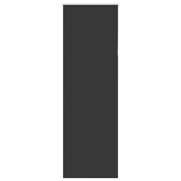 vidaXL rullo žalūzija melna 70x210 cm auduma platums 65,7cm poliesters