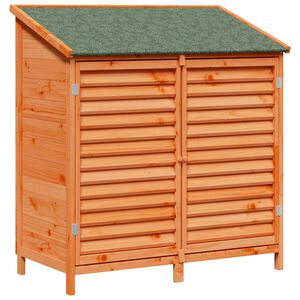 vidaXL Dārza &scaron;ķūņi Brūna 106 x 56 x 113,5 cm Masīvs egle koks