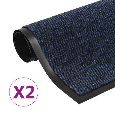 vidaXL paklāji, 2 gab., taisnstūra formas, 90x150 cm, zili