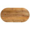 vidaXL galda virsma, 120x60x2,5 cm, ovāla, mango masīvkoks