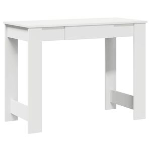 vidaXL Galds Balts 100x45x75 cm Engineered Wood
