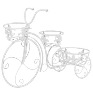 vidaXL augu statīvs, velosipēda forma, antīks stils, metāls