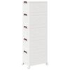 vidaXL Glabā&scaron;anas kaste ar riteņiem 5 līmeņu, 28 L, 48,5x29,5x139 cm