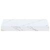 vidaXL Sienas plaukts 2 pcs Balts marmors 40 x 23,5 x 4 cm