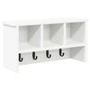 vidaXL Sienas pakaramais Pie sienas Balts 50 x 16 x 26 cm