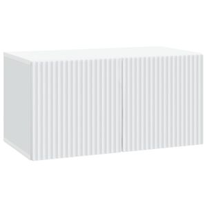 vidaXL Sienā piestiprināms TV skapis Balts 59,5 x 31 x 30 cm