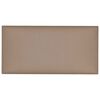 vidaXL Sienas galvgals 12 gab. 30 x 15 cm Kapučīno audums
