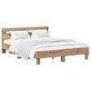 vidaXL Gultas rāmis Artisan Ozols 140 x 190 cm Inženierijas koks