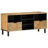 vidaXL TV Skapis Brūns 100x33x46 cm Masīvkoka Mango