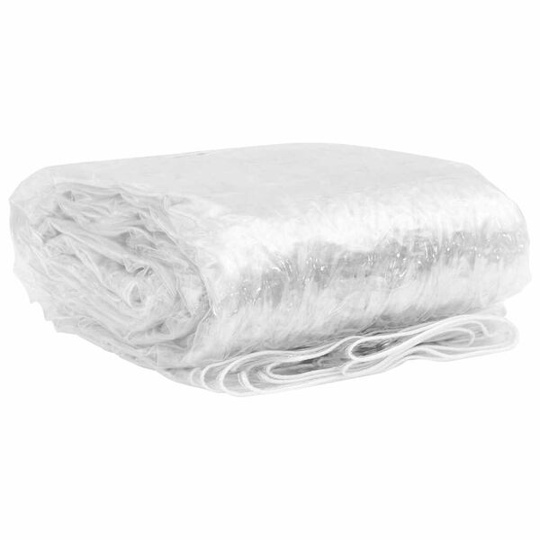 vidaXL Caurspīdīgs brezents ar cilpām 1x10 m PVC