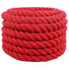 vidaXL Kokvilnas virve 36 mm 25 m Sarkana 100% kokvilna