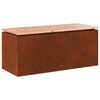 vidaXL Dārza sols 2 -Seater 100 x 40 x 43 cm Novecināts tērauds Rūsa