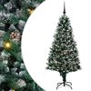 vidaXL Mākslīgā Ziemassvētku eglīte su 300 LED ar statīvu Zaļa 180 cm