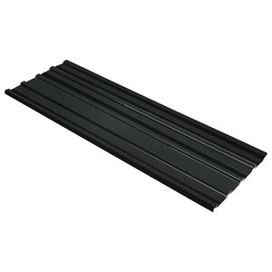 vidaXL Jumta panelis 12 gab. Antracīts 129 x 45 cm Cinkots tērauds