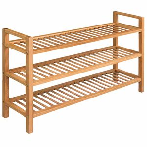 vidaXL apavu skapis ar 3 plauktiem, 100x27x60 cm, ozola masīvkoks