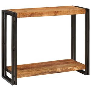 vidaXL Konsoles galds Brūna 90 x 33 x 75 cm Cieta mango koksne