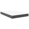 vidaXL Gultas matracis ar matraci Pelēka 160 x 200 cm audums