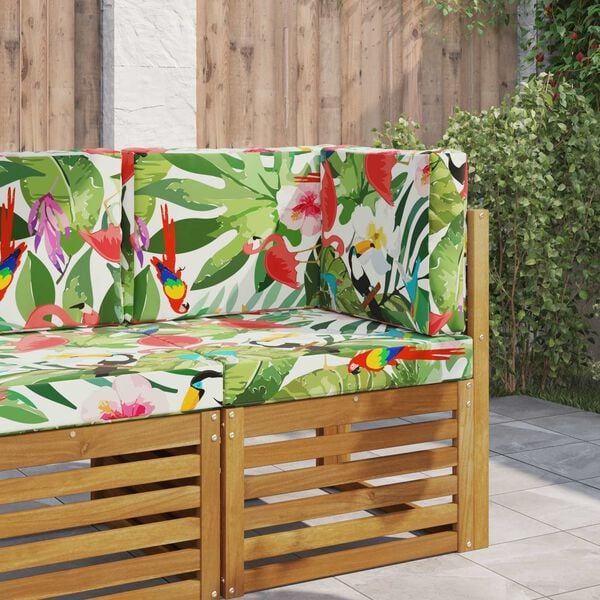 vidaXL Āra dīvāna spilvens 3 pcs krāsains Poliesters