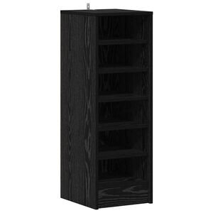 vidaXL Apavu skapis 32 x 35 x 90 cm Inženierijas koks Melns ozols