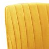 vidaXL grozāmi virtuves krēsli, 4 gab., dzeltens samts