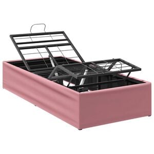 vidaXL Elektriskā regulējamā gultas rāmis Rozā 200 x 70 x 33,5 cm