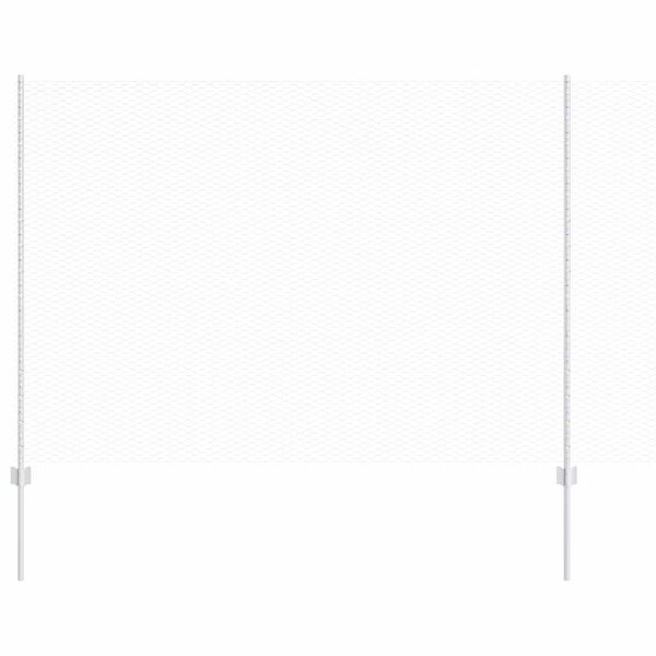 vidaXL Žogs ar stabu Sudraba 1,6 x 50 m Tērauds