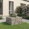 vidaXL Gabions pacelta gulta Sudraba 80 x 80 x 40 cm Cinkots tērauds