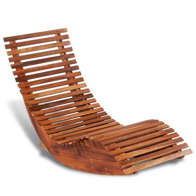 vidaXL šūpuļkrēsls / sauļošanās krēsls no akācija koka