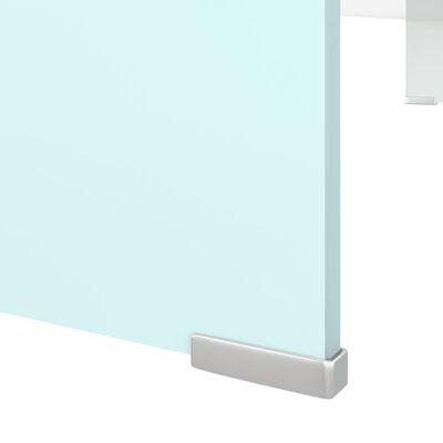 vidaXL TV statīvs, monitora paliktnis, 100x30x13 cm, zaļš stikls