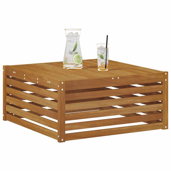 vidaXL Āra gals dīvāns Dabiska 115 x 83 x 73 cm Cietā akācijas koks