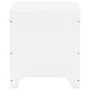 vidaXL uzglabāšanas kaste ar vāku RANA, balta, 60x49x54 cm, priede