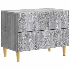 vidaXL Naktsgaldiņ&scaron; Pelēks Sonoma 62 x 34,5 x 48 cm Inženierijas koks