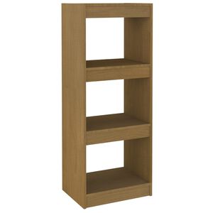vidaXL grāmatu plaukts, medus brūns, 40x30x103,5 cm, priedes koks