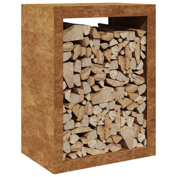 vidaXL Malkas plaukts 60x40x80 cm, laikapstākļiem izturīgs tērauds