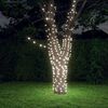 vidaXL solārā lampiņu virtene, 2 gab., 2x200 LED, vēsi balta