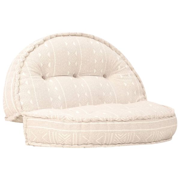 vidaXL pufs, 100x20 cm, bē&scaron;s audums