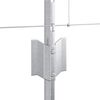 vidaXL Žogs ar stabu Sudraba 0,8 x 50 m Tērauds