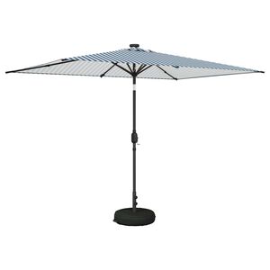 vidaXL Dārza parasols ar LED gaismām un pamatni 200 x 300 cm