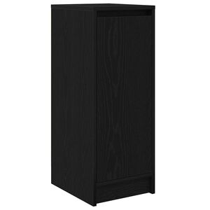 vidaXL apavu plaukts, melns ozols, 29,5x34x76 cm, inženierijas koks