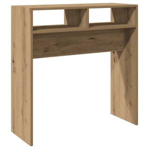 vidaXL konsoles galdiņ&scaron;, koka krāsa, 78x30x80 cm, inženierijas koks